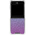 Cheetah Print Purple and Blue Galaxy Z Flip6 Clear Case